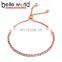 Fashion Adjustable bracelet with extended chain golden silver rhinestone bracelet wholesale