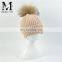 Headband Warm Fur Pom Pom Hat Wholesale Baby Knitting Crochet Hat