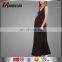 Black Bar Back Maternity Maxi Dress Sleeveless Elegant Maternity Dress