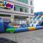 Summer Bright Color Inflatable Water Park Slide With Swimming Pool