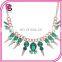 Fashion colorful bead rivet necklace Fashion jewellry silver/chain jewellry necklace