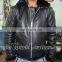 Bomber Fur Leather Jackets/B3 Leather Flight Jackets/Leather jackets with Artificial Fur Linning, , Shearling Coats,
