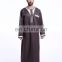 2017 EID Muslim wear men Abaya chothes for prey Men maxi thobe for islamic