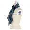 Factory Price Burnout Print Velvet Square Scarf Neck Wear For Mid-aged Women