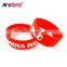 Red color ready-made molds cheap silicone bracelet rubber