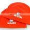 custom promotional red warm blank drawstring soft fleece hat