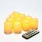 10PCS Flameless Votive Candles with Remote Control & Timer 50mm Electronic Candle light Wedding Party Holiday Home decor