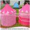 pink princess castle teepee camping tent cot baby tent