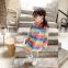 2020 children's spring and autumn western style rainbow striped princess dress
