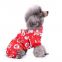 Cute Santa Claus Xmas Pet Clothes pajamas christmas dog clothes