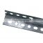 Galvanized slotted steel angle with holes