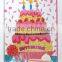 2016 new design wholesale happy birthday greeting card /high quality with low price/handmade greeting card