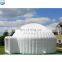 Round LED outdoor camping air cube inflatable yurt tents with tunnel