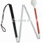 Portable travel adjustable aluminum orthopedic walking stick canes prices handy walking blind sticks for thealth care therapy.