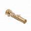 Solid brass variable flow controls hose nozzle