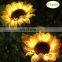Garden decoration sunflower ROAD Application LED  Solar panel Lamps for yard lawn path