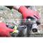 13 Gauge Red Polyester Mechanics Latex Dip Gloves For Gardening