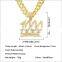 New Men's Hip-hop Cuban Chain Necklace Accessories Men's Full Diamond Digital 1000 Pendant only pendant
