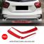 Red ABS A250 Rear Bumper Scoop Vents Cover for Mercedes Benz W176 Sport A45 AMG 13-18