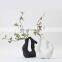 2021 Modern Art Nordic Simplicity Designed Matte Ceramic Porcelain Flower Vases for Home Decor