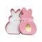 New Design Customized  Rabbit Shaped Stamping Paper Packaging Box Easter Candy Chocolate Gift Box