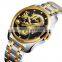Hot selling dragon emboss watches Skmei 9193 men quartz wrist watch japan movt 3atm water resistant stainless steel watch