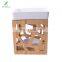 Lamp Candle Holder  Made of Bamboo Homex BSCI with Two Ceramic Bowls