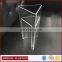 triangular leaflet holder acrylic tabletop menu display