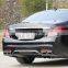 18-20 For Mercedes S-class W222 Modified S63 AMG Rear Lip Diffuser