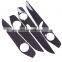 4Pcs ABS Chrome Carbon Fiber Style Interior Door Decoration Panel Cover Trims For Mercedes Benz C Class W205 C180