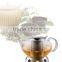 high quality glass teapot, newly design borosilicate glass teapot, heat-resisting glass teapot with SS filter