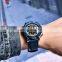BNEYAR 5172 New Men Quartz Wristwatches Leather Waterproof Military Watch 48mm Large Dial Sport Chronograph Watch