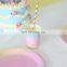 Disposable Birthday Plates Cups Forks Cake Knife Set Colorful Table Cloth Happy Birthday Party Supplies Tableware Set