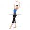 2517 Roll Down Dance Wear Capri Yoga Leggings, Shine Sport Leggings