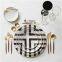Wholesale Bone China Dinner Dishes Set Royal Gold Rimmed Ceramic Charger Plates For Wedding