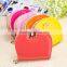 Stock Wholesale Orange Fuschia Pink Yellow Pantent PU Women Lady Fermale Coin Wallet