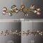 Modern Crystal Molecular Chandelier ceiling Lighting Fixture for Living Room Bedroom Dining Room kitchen island Foyer Lobby