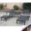 Outdoor plastic cheap sun lounger waterproof cushion single sofa bed