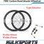Wholesale 25mm width clincher full carbon road bicycle wheelset Toray T700 complete wheels 700c road cycling wheel set
