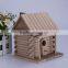 Small new unfinished wooden craft bird house wholesale ,decorative small bird cage for decoration