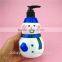 Christmas product snowman shaped bottle for cosmetics packaging