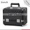 Guangzhou factory hard aluminum rolling make up case cosmetic trolley case for Artist