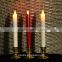 Battery operated moving flame led taper candles with remote