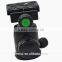 1/4" Screw Photography Camera Tripod Ball Head 360 Degree Fluid Rotation Ballhead For DSLR Camera