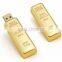 metal USB Flash Drive USB 2.0, gold bar usb flash drive for PC, Hot selling metal USB key 16GB