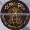 letter round shape badge Iron on embroidery patch