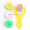 Pattern Plastic Handle Roller Paint Sponge Brush In Stock