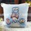 PLUS cute animal printed linen throw pillow case