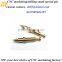 CNC Lathe Turning Precision Brass Electronic Contact Pin With Thread