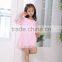 2016 soft fashion pink Lace A-line Dresses birthday party dress for little girl Baby Girls Kids Summer Dress